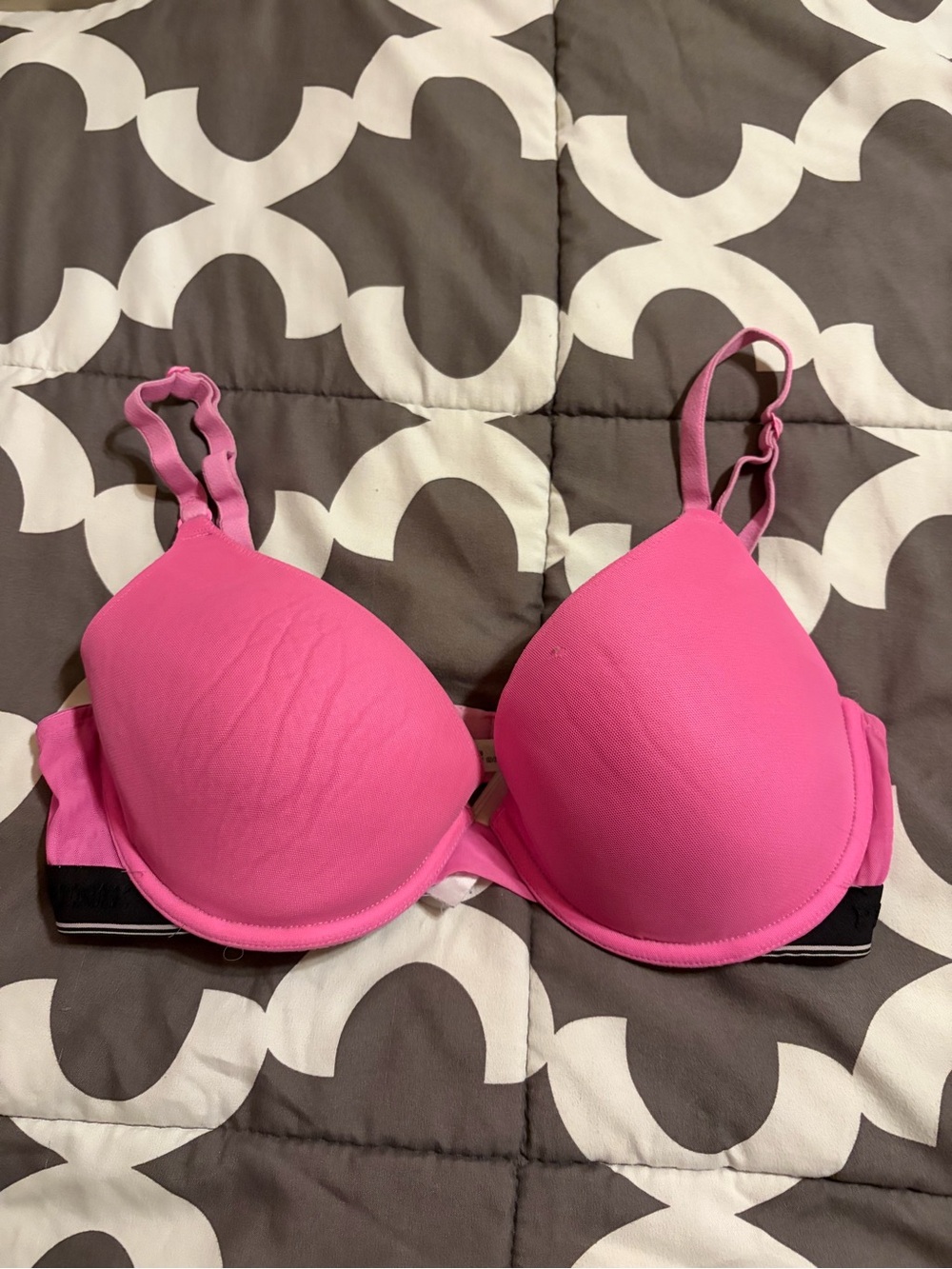 PINK Victoria's Secret Hot Pink Padded T-Shirt Bra